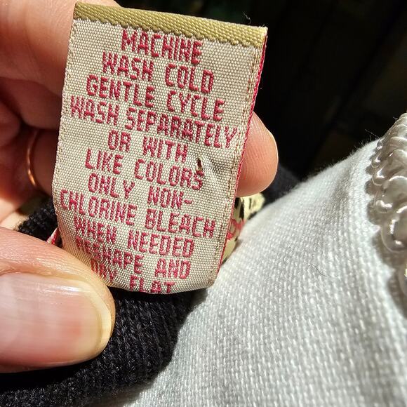 Lily Stanhope Dragonfly Sweater PM Cotton Cottagecore Vintage Whimsical Knit - Picture 5 of 13